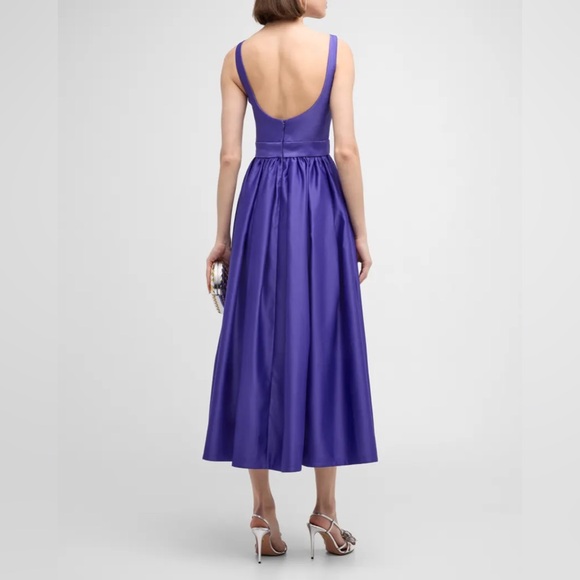Leo Lin Colleen Sleeveless Scoop-Neck Midi Dress in Eminence, 12 - Picture 9 of 16